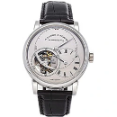 A.Lange & Sohne - A sliver Surrounding Dial With Black Strap Designed