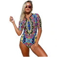 Aleumdr - Soft And Stretchy Fabric With Beautiful Print Design Swimsuit