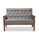 Baxton Studio - Smooth And Sturdy Frame Sofa