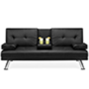 Best Choice Products Modern Faux - Faux-Leather Upholstery For Scratch Resistance And easily Converted Into Guest Bed