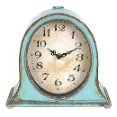 Creative Co-op - Automatic Movement Metal Constructed Mantel Clock