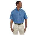 Harriton - Attractive Horn-Style Buttons Denim Shirts For Fashion Wearers