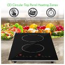 NutriChef PKSTIND52 - Portable Digital Ceramic Countertop Double Burner Cooktop