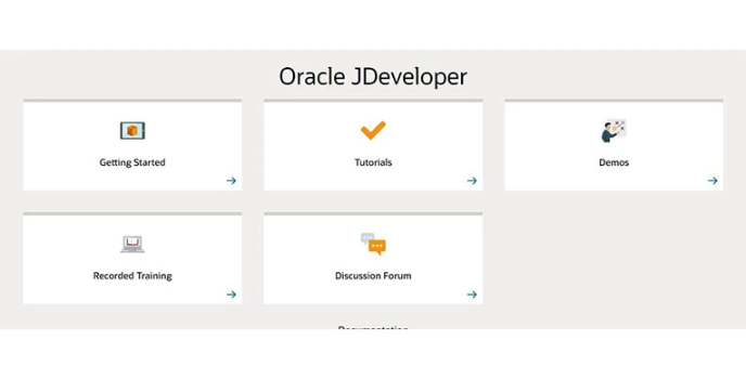 Oracle JDeveloper Online Integrated Development Environment