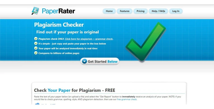 paper rater plagiarism checker