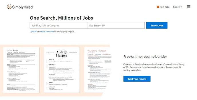 Simplyhired Portal For Part Time Jobs