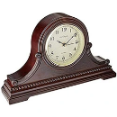 vmarketingsite - Beautiful Walnut Color Quartz Mantel Clock For Precise Look
