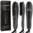 Aberlite - Compact Beard Straightener Brush For Home And Travel Usage