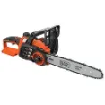 Black Plus Decker - Cordless Chainsaw With Durable Lithium Battery To Trim Logs
