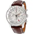Breitling Navitimer World GMT Mens Watch A2432212/G571 - Brown Leather Strap With Crocodile Pattern