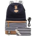 Meisohua - Elegant Design Canvas Backpack For Teen Girls