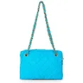 Chanel Blue Fabric Shoulder Bag - Get Overall Decoration To Fabric Handbags