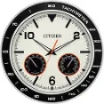 CitiZen CC2019 - Black And Silver Tone Circular Frame Crafted Wall Clock