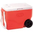 Coleman Wheeled Cooler - Reliable Heavy-Duty Cooler With Wheels For Overnight Camping Trips