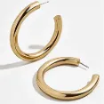 BaubleBar - Get Effortless Look With Shiny Gold Plated Earrings