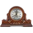 Decodyne - Uniquely Detailed Fax Wooden Timepiece For Elegant Table Decor