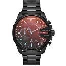 Diesel - Hi-tech Design Black IP Case Sunray Dial Smartwatch