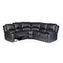 DIVANO ROMA FURNITURE Large Classic - Durable Bonded Leather Upholstery For Ultra-Comfort