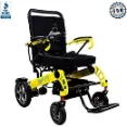 Elite Wheelchair Foldable Electric Power Wheelchair - Breathable Cushions And Padding On Backseat For Added Comfort