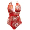 Eominie - Attractive Stunning Color Backless One Piece Swimsuit For Adults
