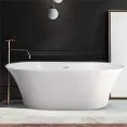 FerdY 67" Freestanding Bathtub - Oval Shape Freestanding Bathroom Decor