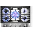 Fotile Gas Cooktop - Tri Ring Center Burner Cooktop With Removable Grates