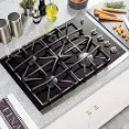 GE Profile Cooktop - A Stainless steel built cooktop with sealed burners