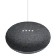 Google Home Mini - Charcoal - Sleek And Stylish Palm-Sized Design Voice Assistance