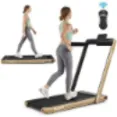 GoPlus 2 in 1 Treadmill- Track Calorie And Speed With Digital LCD Screen Display