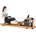 GOROWINGO Water Rower Rowing Machine - Frame Made With Durable And Sturdy Chile Pine Wood