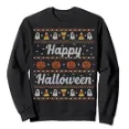 Ugly Halloween Sweater - Unique JumperDark And Grey Heather Pullover For Adults