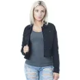 Hollywood Star Fashion - Black Denim Jeans Jacket With Machine Washable Functionality
