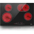 IsEasy Electric Stove - A Electric Ceramic Cooktop With Four Powerful Burners