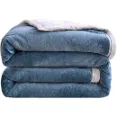 Longhui bedding - Effective Heat Retain Bluish Grey Queen Size Blanket