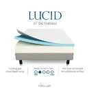Lucid - Plush Memory Foam Mattress For Soft And Flexible Support