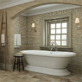 Luxury 60-inch Freestanding Tub with Vintage Tub - Non-Porous High Glossy White Bathtub
