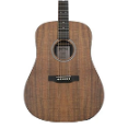 Martin D-X1E Koa-Natural Koa - Unique Built-In Digital Chromatic Tuner