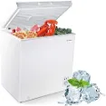 Moosoo - Deep Freezer with Removable Basket, Low Noise & Energy Saving.
