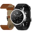 Moto360 3rd Gen - Interchangeable genuine Leather smartwatch with Quick Charge