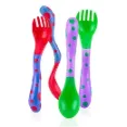 Nuby Colourful Spoons - Bright And Colorful Folk And Spoon