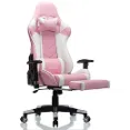 OHAHO - High Back Swivel Rocker Pink Gaming Chair for PCs