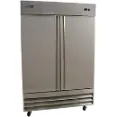 Peak Cold - Stainless steel two door Commercial freezer