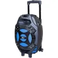 QFX - Party Speakers Designed With Carrying Handle And Wheels