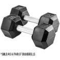 REP Rubber Coated Hex Dumbbell Pairs - Classic Rubber Coated Dumbbells With Safe Grip