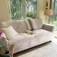 Rose Home Fashion - Smooth And Stretchable Cover For Extra-Wide Sofa