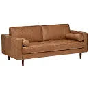 Rivet Aiden - Sleek And Inspired Leather Loveseat For Extra Comfort