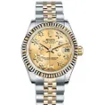 Rolex Datejust 31 Champagne Raised Floral - Automatically Adjust Perpetual Calendar