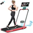 Safeplus 2 in 1 Folding Treadmill - Attach Mobile Phone For Watching Video And Music