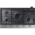 Samsung Gas Cooktop - A Stainless Steel Cooktop With Five Powerful Burners