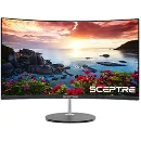 Spectre - Edge less metal black finish monitor with multiple ports